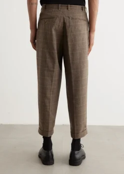 2 Pleats Tapered Twill Pants