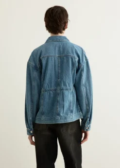 Amy Cinched Denim Trucker Jacket