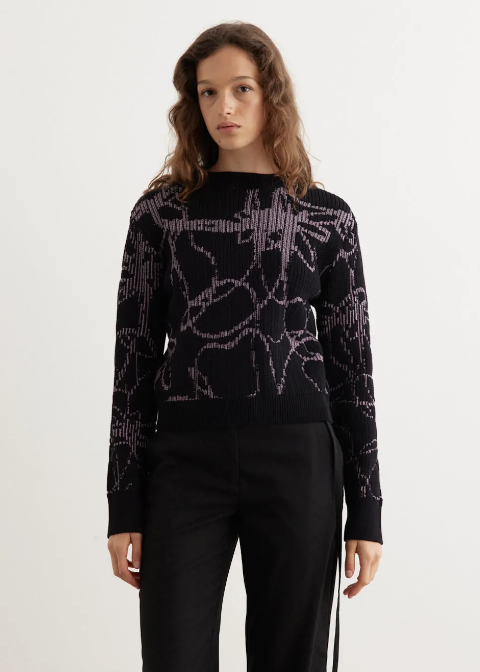 Analog Intarsia Crew Sweater