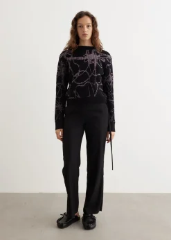 Analog Intarsia Crew Sweater