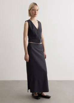 Angel Satin Pinstripe Vest