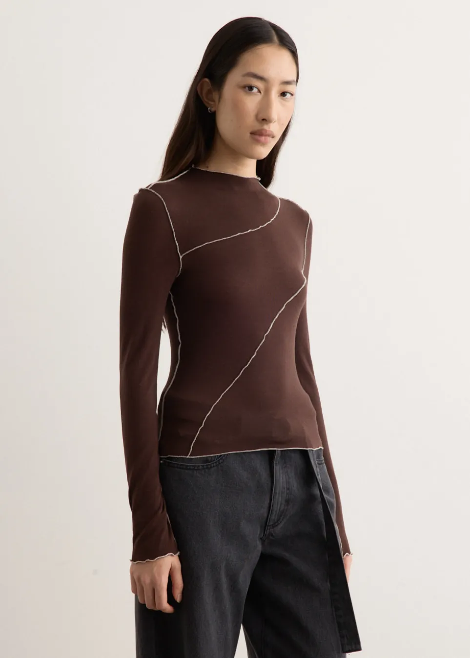 Azaelia Long Sleeve Panelled Top