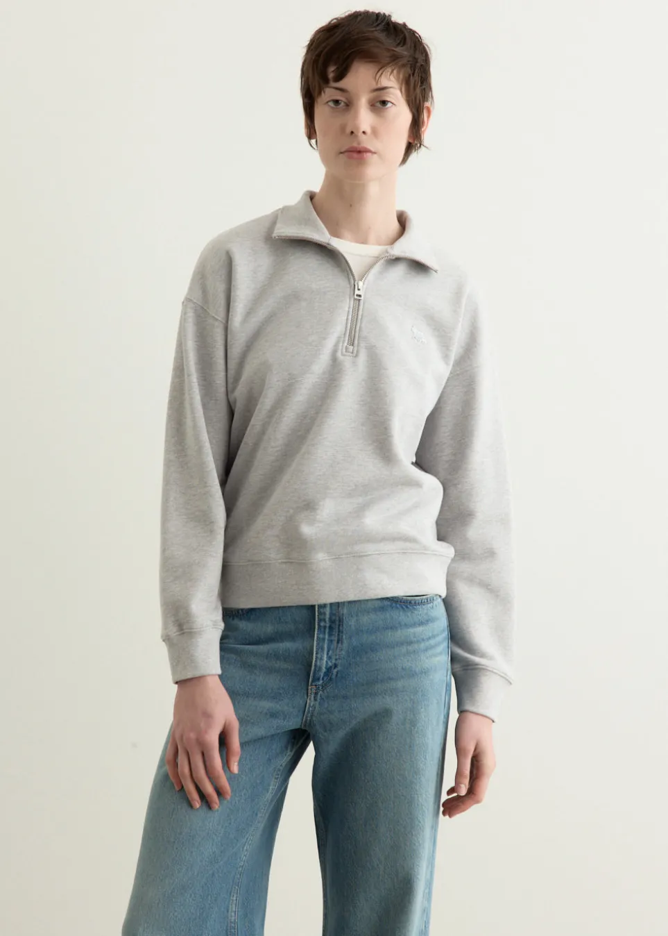 Baby Fox Half Zip Sweatshirt