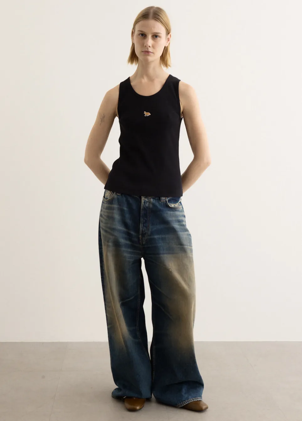 Baby Fox Ribbed Tank Top