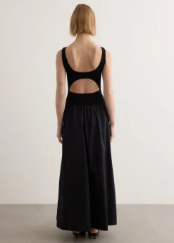 Bateau Cut Out Dress