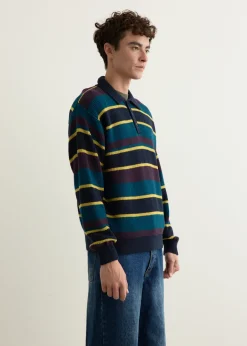 Beauchamp Multi Stripe Polo Sweater