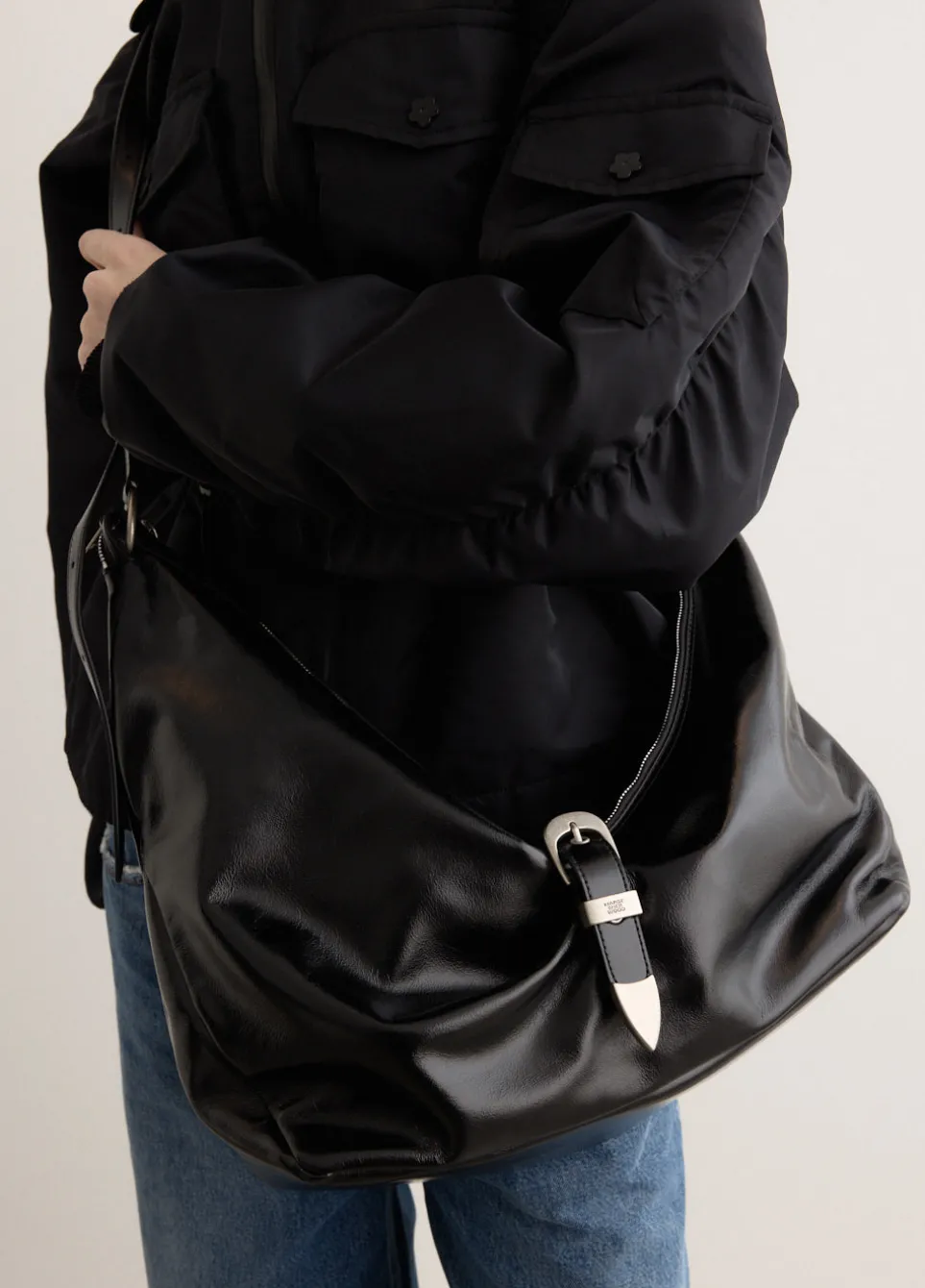 Belted Hobo Bag