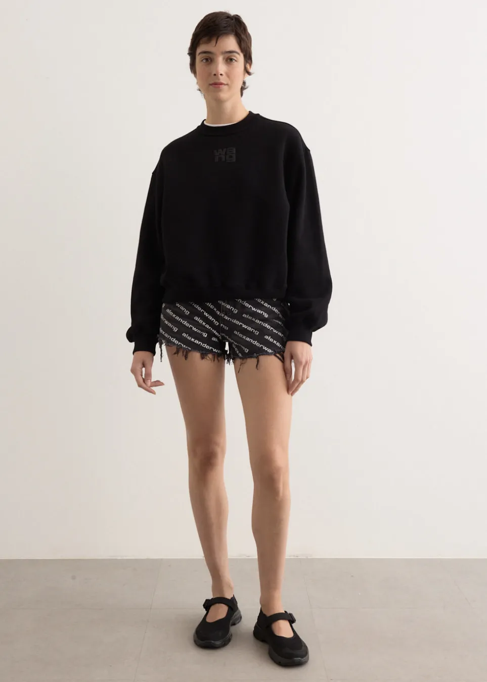 Bite Shorts with Logo Print