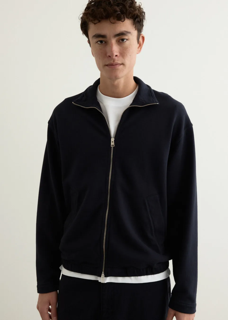 Bjorn Relaxed Organic Loopback Track Jacket
