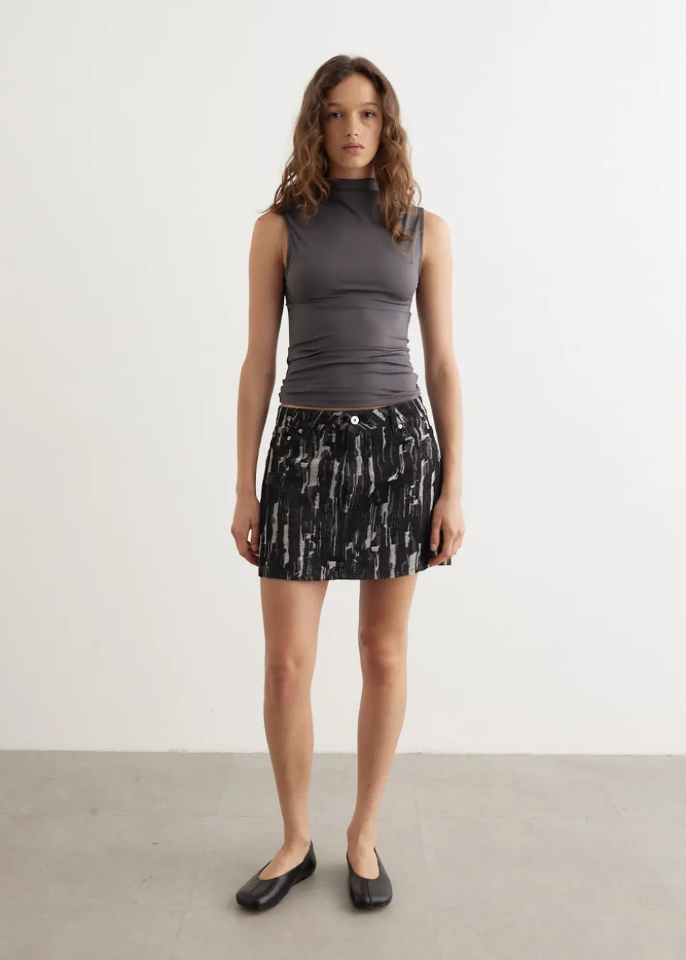 Blossom Textured Mini Skirt