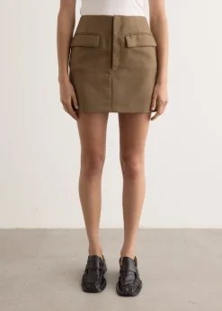 Bluefaced Wool Mini Skirt