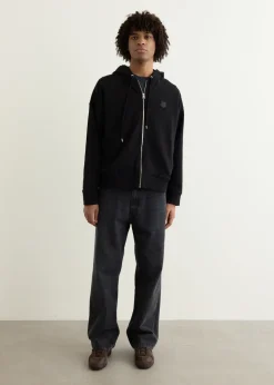 Bold Fox Head Patch Full Zip Oversized Hoodie