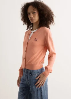 Bold Fox Head Patch Regular Cardigan