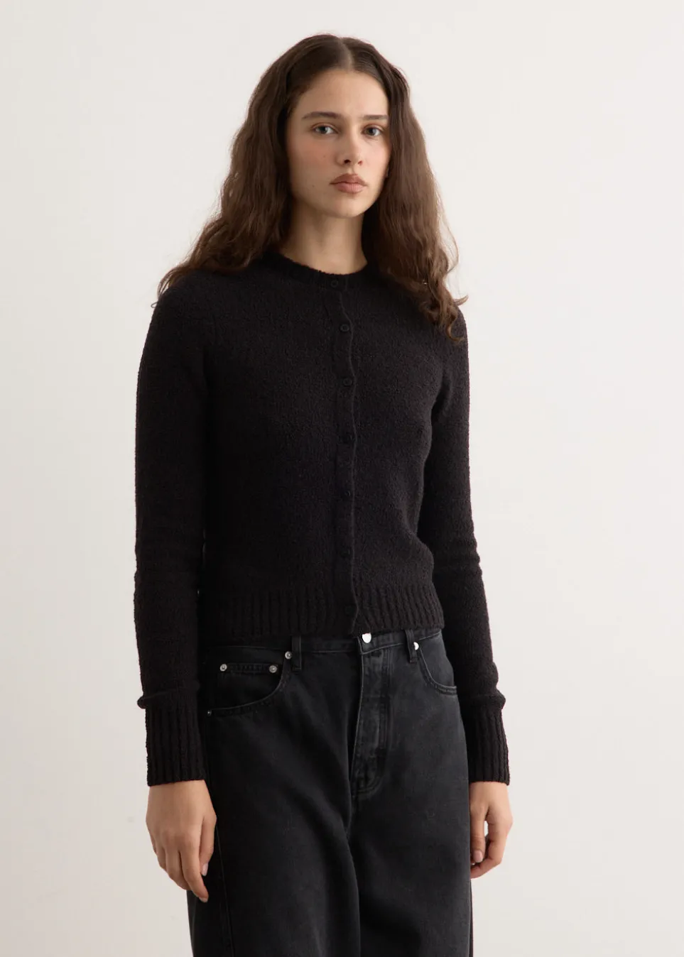 Boucle Wool Cardigan