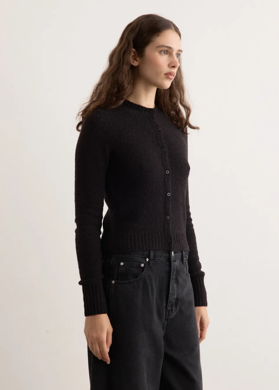 Boucle Wool Cardigan