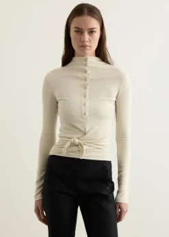 Button Up Wrap T-Shirt