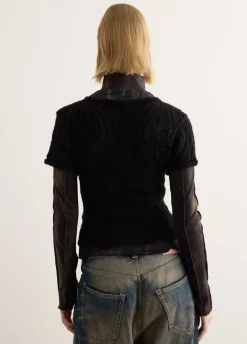 Cap Sleeve Sweater Layered Top