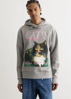 Cat Print Hoodie