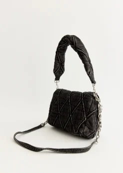 CHARM-D Shoulder S Denim Bag