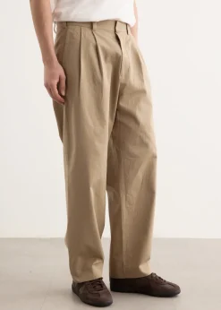 Chino Cloth Two Tuck Straight Pants