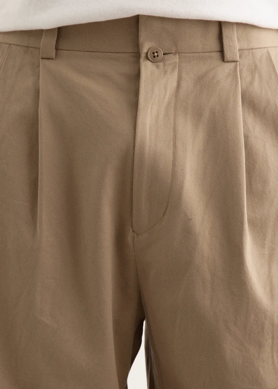 Chino Cloth Two Tuck Straight Pants