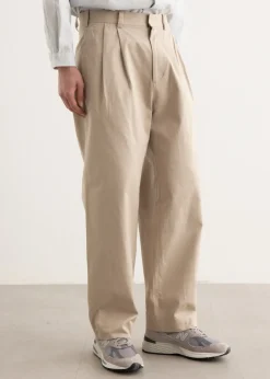 Chino Cloth Two Tuck Straight Pants