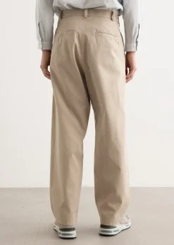 Chino Cloth Two Tuck Straight Pants