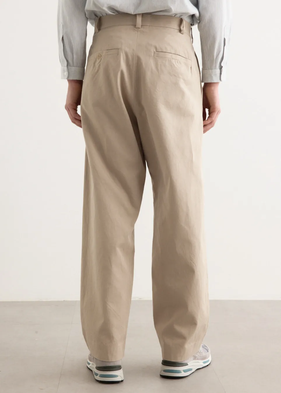 Chino Cloth Two Tuck Straight Pants