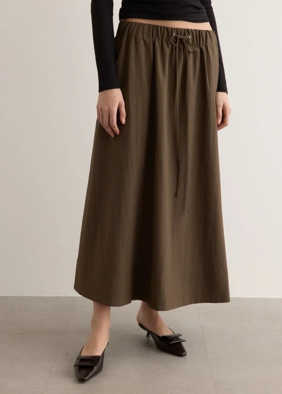 Choir Bubble Midi Skirt