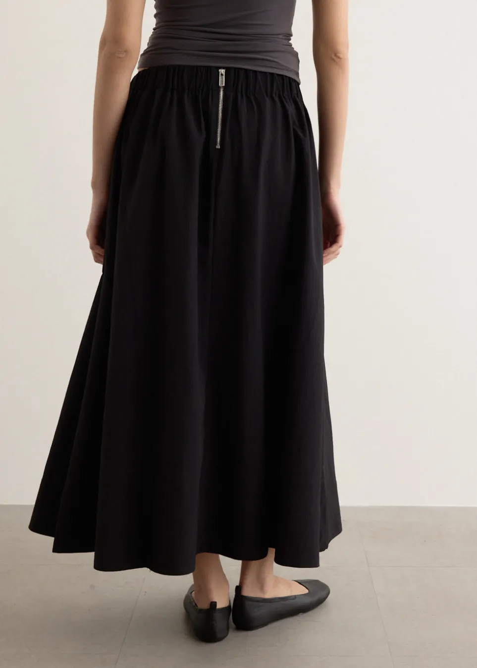 Choir Bubble Midi Skirt