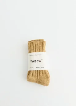 Cotton Silk Rib Socks