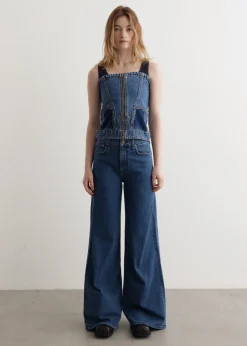 Cove Deconstructed Denim Bustier