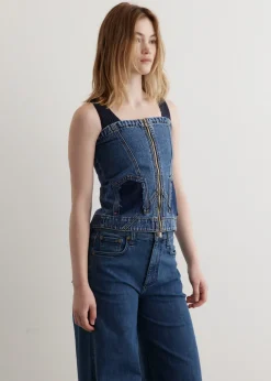 Cove Deconstructed Denim Bustier