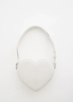 Crackle Heart Shoulder Bag