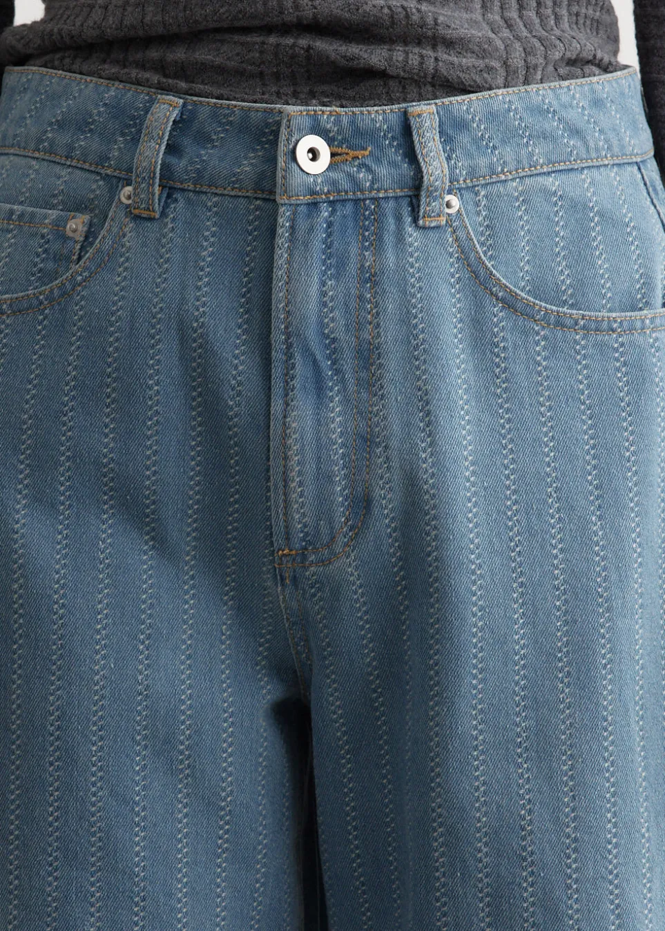 Crash Baggy Stripe Jeans