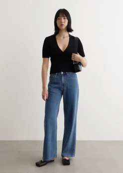 Crash Wide Leg Jeans