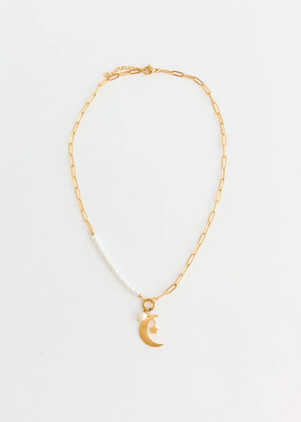Crescent Moon Pendant Necklace