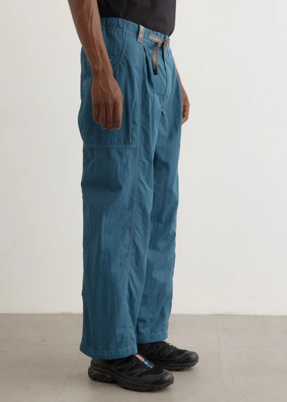 Crinkled Nylon Pants