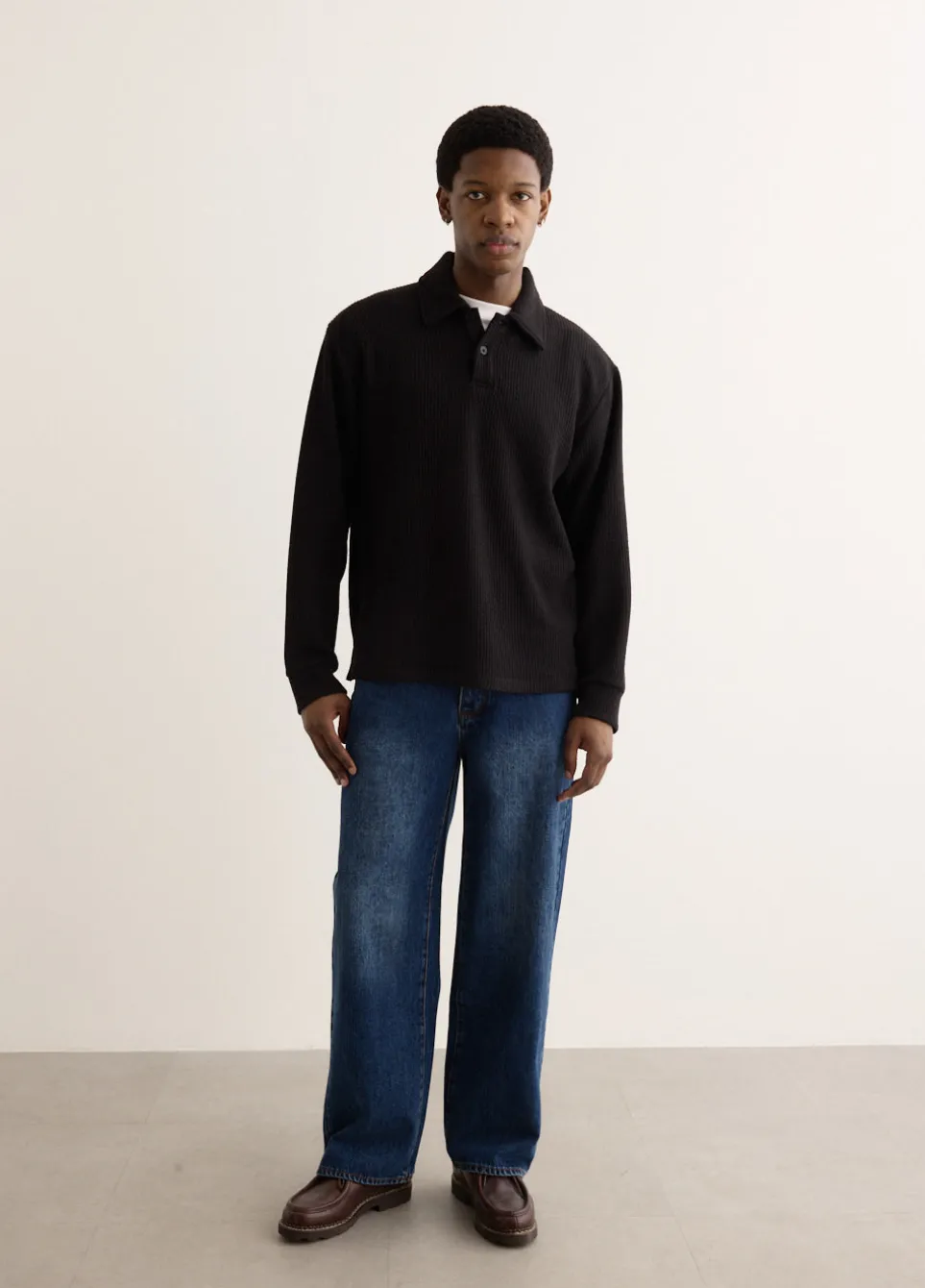 Deny Long Sleeve Polo