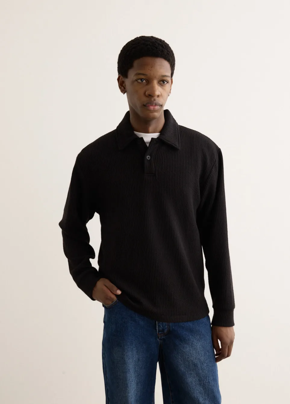 Deny Long Sleeve Polo