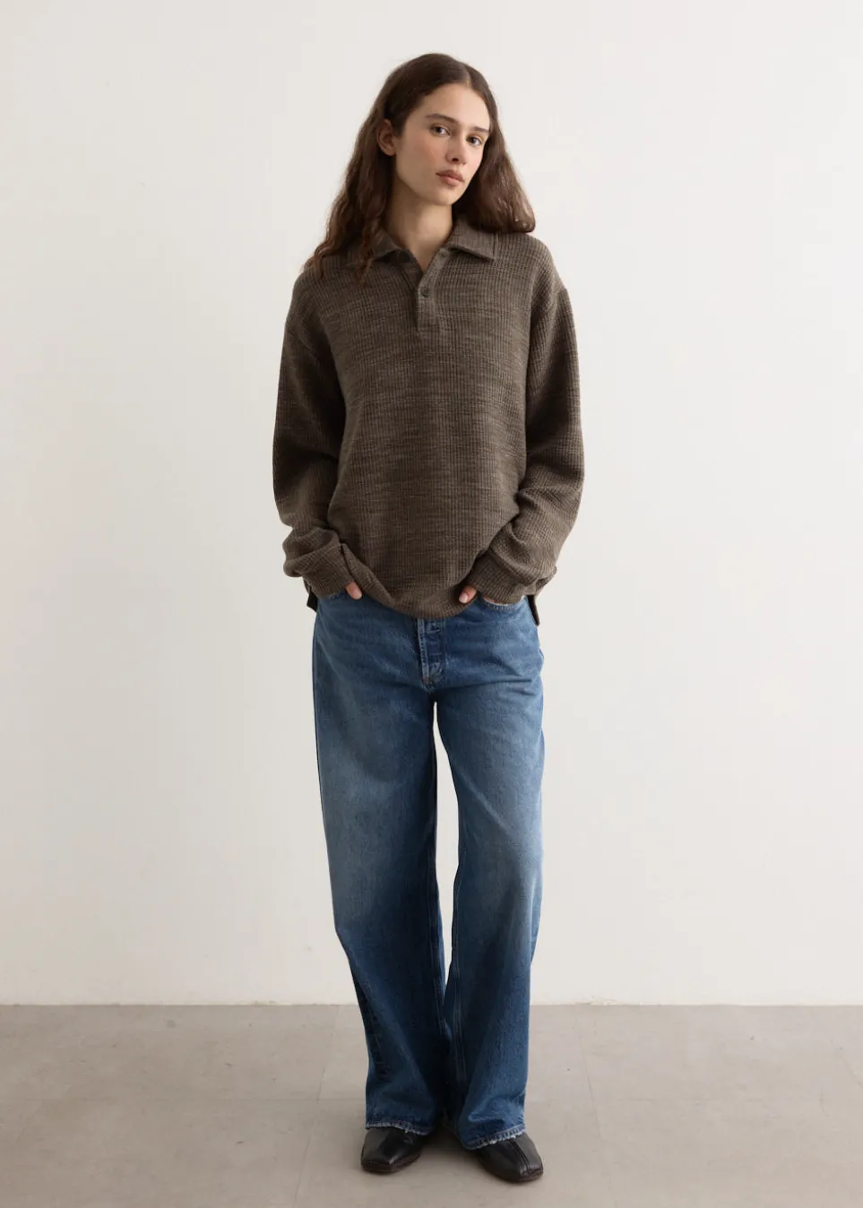 Deny Long Sleeve Polo