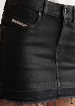 De-Ron Wet Look Mini Skirt