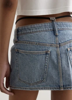 Diamante Charm Mini Skirt