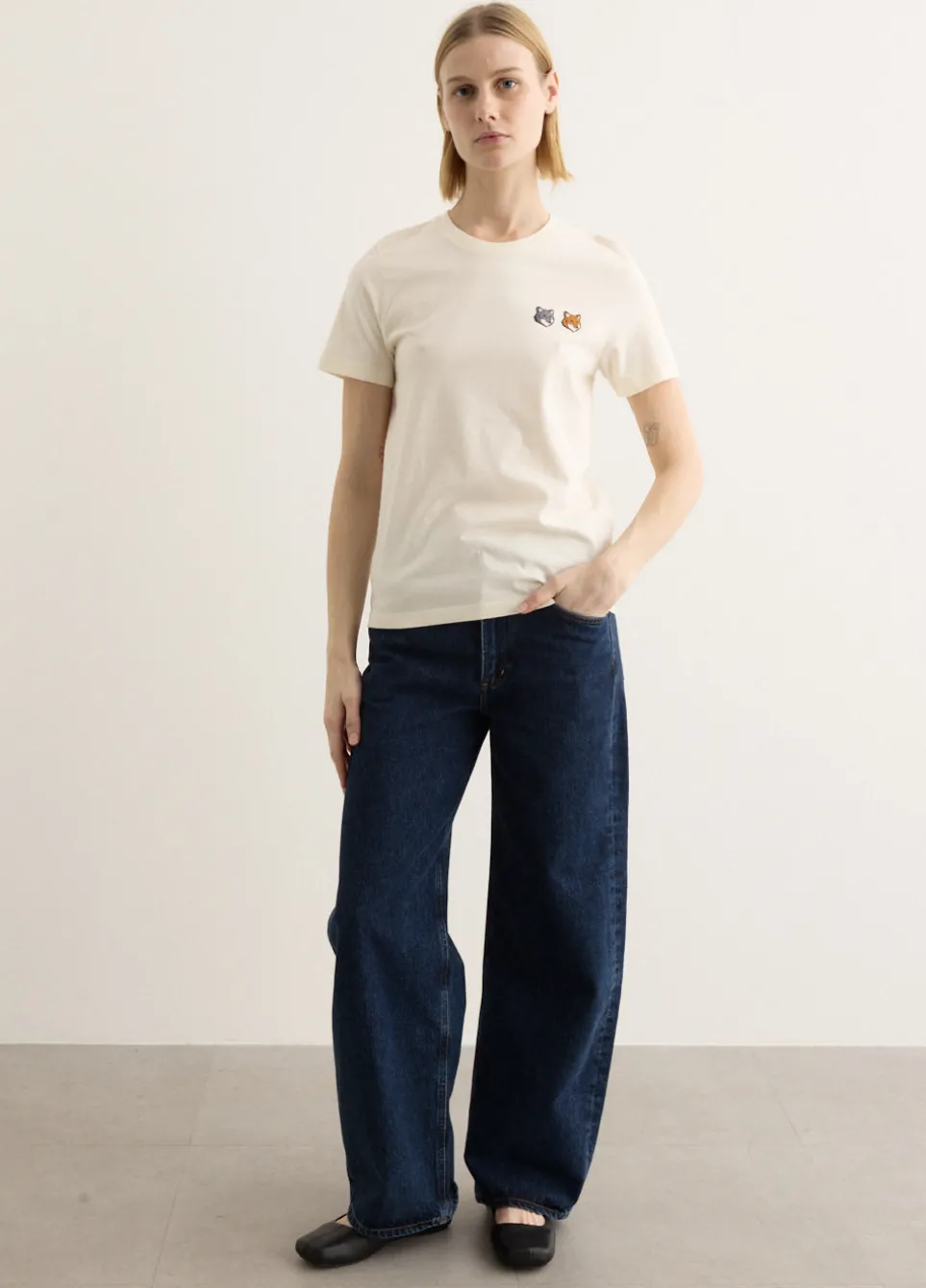 Double Bold Fox Head Comfort T-Shirt