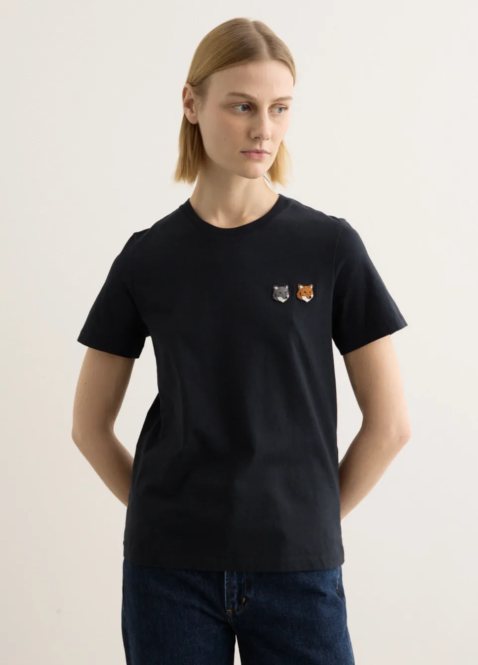 Double Bold Fox Head Comfort T-Shirt