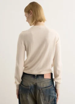 Double Bold Fox Head Patch Regular Cardigan