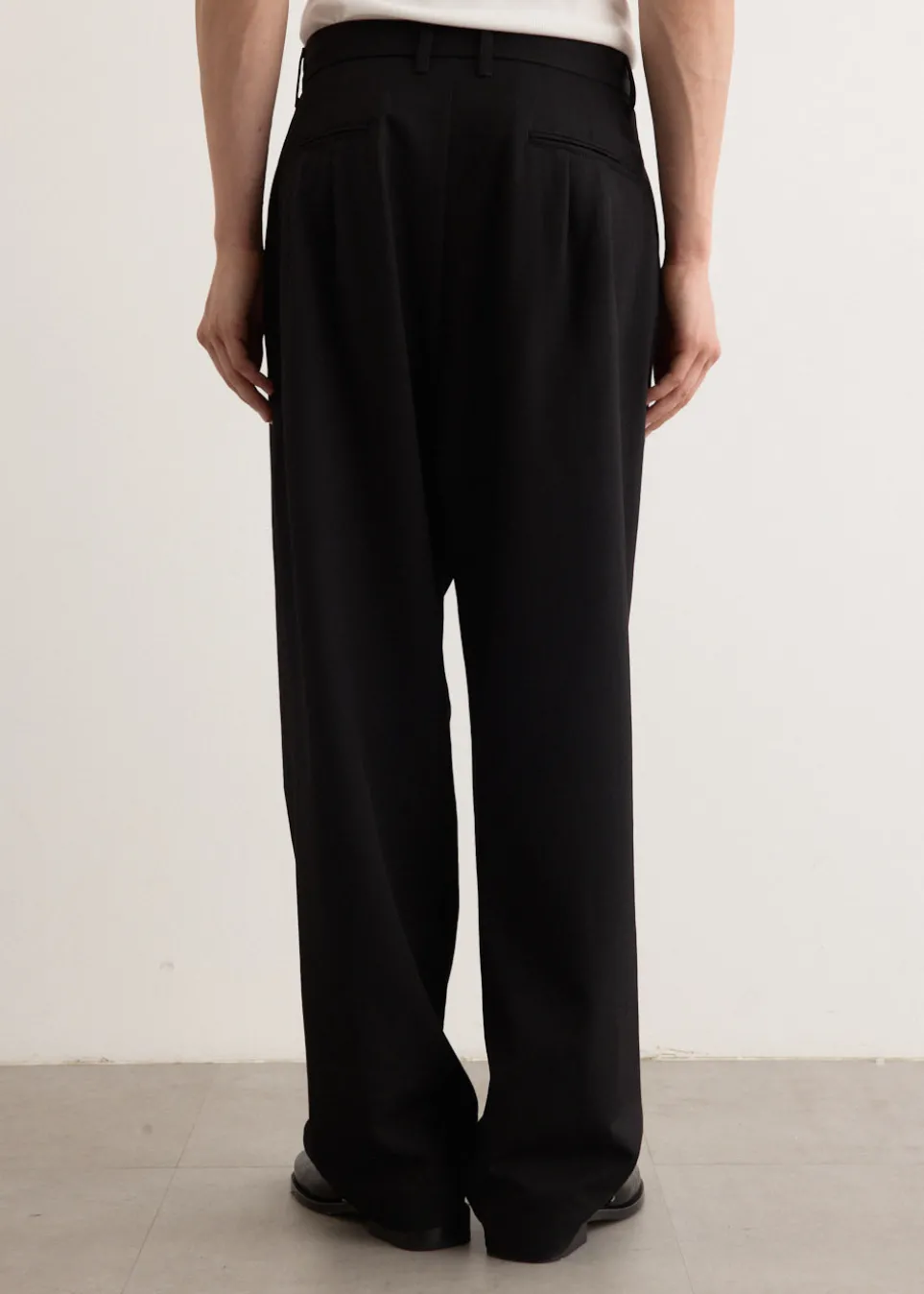 Drawstring Pleated Pants