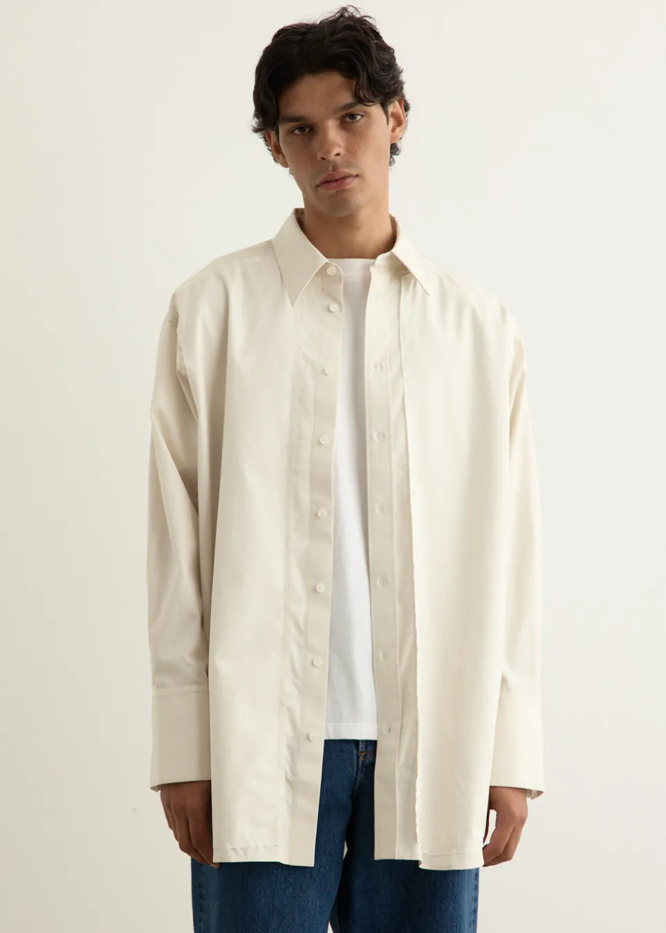Edge Stitching Shirt