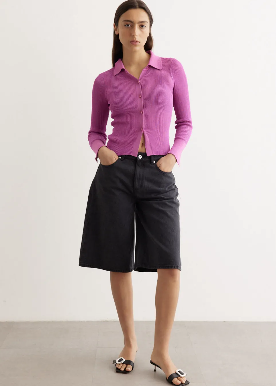 Eyre Knitted Lurex Shirt