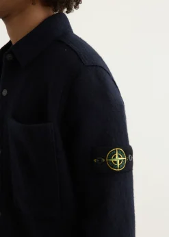 Felted Wool Oversized Shirt Jacket